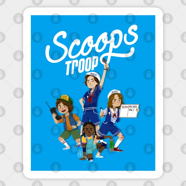 Scoops Troop Sticker by artsy_alice